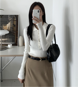 It You Collared Long Sleeve Knit / 5 colors