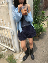 Kirina Loose Fit Balloon Sleeve Summer Blouse
