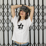 リボンロックTシャツ ホワイト