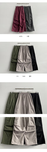Bedder Pintuck Wide Cargo Pants (5 colors) Hem String!