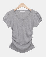 ラロムパフ半袖Tシャツ