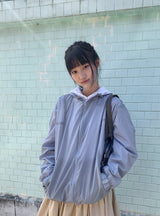 [unisex] ヒシャンカットツーウェイフードウィンドブレーカー
