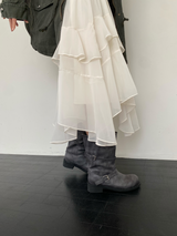 シフォンアンバランススカート