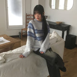 ハスルボカシストライプニットウェア