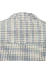 Double pocket checked crop shirts 3color