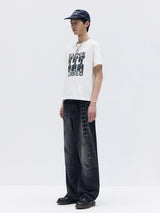 26SS★ FADE DRIFT GRAPHIC CROP HALF T