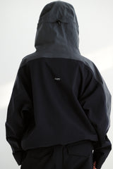 BSR フーディド3Lシームシーリングジャケット ダークグレー