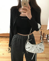[MADE] Pop Color Ribbed Long Sleeve Cardigan