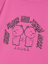 TOUGH BEAR BASEBALL JERSEY (PINK)