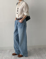 705 All-Brush Wide Denim Pants