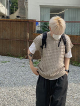 Mesh Net Knitted Vest 2C