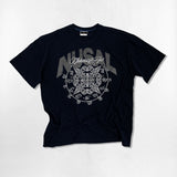Circle Grunge Over-fit T-Shirts - 4COLOR