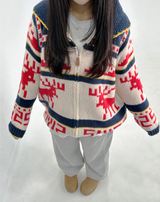 (CUTE♥ ZIPPER POINT♥/NORDIC♥) ノルディック ワンウェイ ジップアップ
