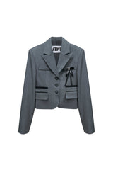 ASTRAL CROP JACKET / CHARCOAL