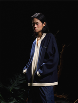 24AW クリサリスサイレンスパッチワークカーディガンジップセーター