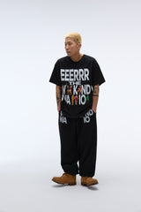 ウィークエンドウォリアーピーポーアートワークTシャツ (ブラック)