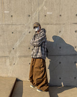 Arden Casual Oversized Fit Check Hooded Shirt