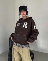 Solid Patch Stitch Two-Way Work Jacket