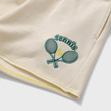 Tennis Ball Soft Cream Sweat Shorts [For women]