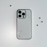 [MADE] SRARRY STRIPE PHONE CASE (epoxy silver bumper)