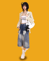 キュービックレタリングハートトップ(2color)