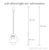 white soft ribbon light