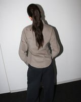 Side button shirts [Taupe]