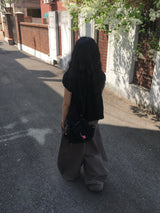 ワイドコットンパンツ