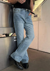 [4SEASON] Flare denim pants(4color)