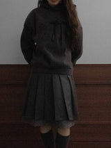 ツイ―ティーボウミディスカート (グレー)