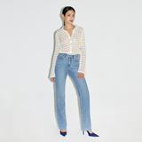 Middle Blue Straight Fit Denim - YWD1DNST001