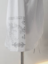 tattoo shirring long sleeve T (2color)