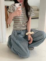 [MADE] オーバーユーサマーストライプTシャツ