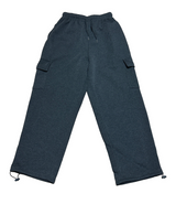 (FLEECE🔥) カーゴストリングフリース ジェリープリーツ ワイドフリースパンツ - 4カラー