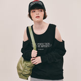 True Cut out Sweatshirts_Cream