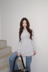 トレンディーレースフリルスリーブシャーリングTシャツ
