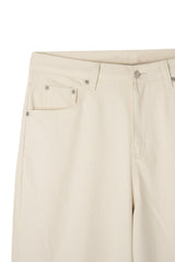 Detail Wide Cotton Pants 3COLOR