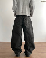 Spark Embroidery Dyed Pants