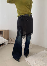 YELLOW STITCH BOOTS CUT DENIM