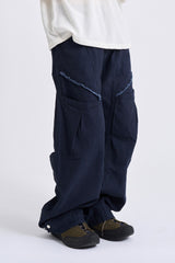 Curve pocket ham strap pants