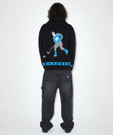 HOCKEY KNIT ZIP-UP HOODIE