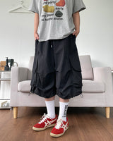 Nylon Cargo Bermuda Pants