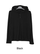 エーベンフィンガーホールフードTシャツ