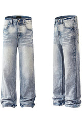 Washed Vintage Straight Jeans
