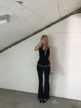 ヌディローブラックブーツカット