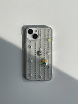 [MADE] Chain sunflower flower resin cell phone case