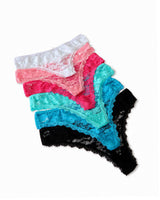 lace see-through sagging layered panties