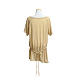 (3color) Sheer Stripe Loose Fit Soft Short Sleeve Tee