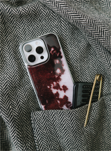 Deer's fur silver epoxy case 
