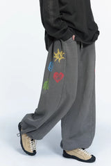 26FW★ Ethnic Symbol Pigment Sweatpants